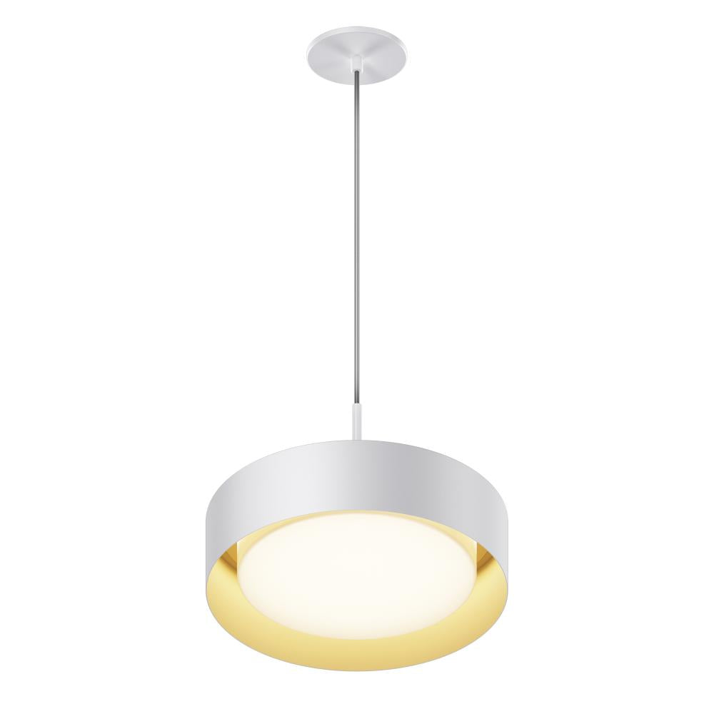13 Inch Pendant – White/Gold