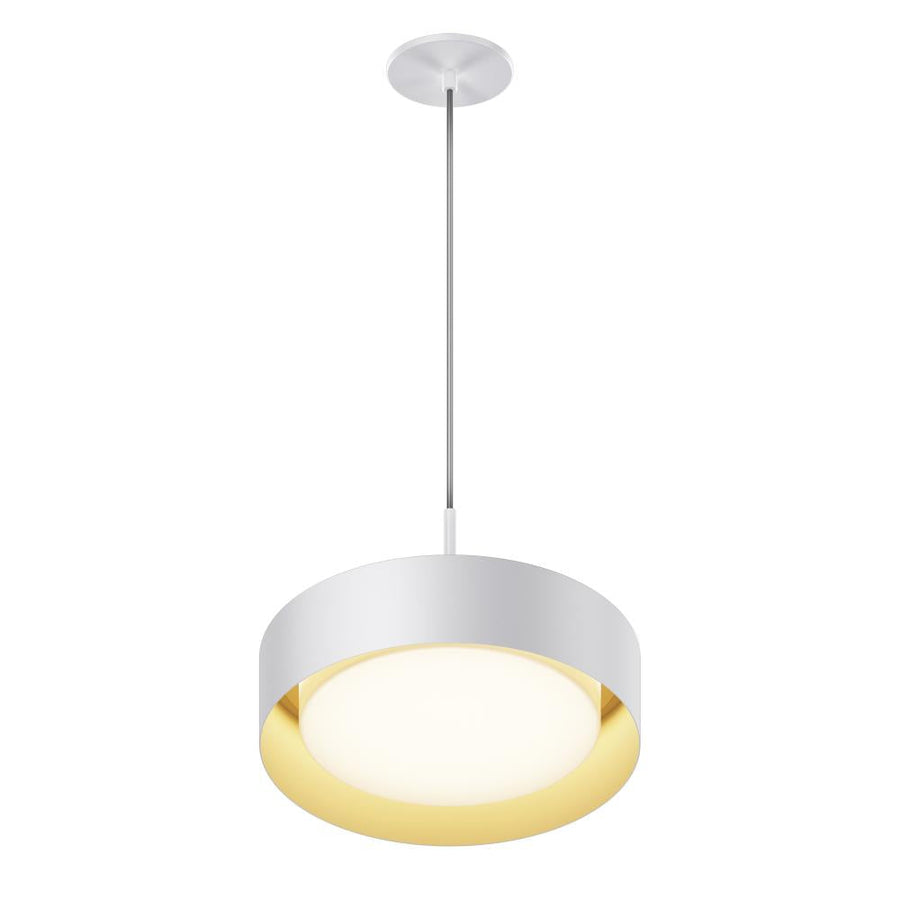 13 Inch Pendant – White/Gold