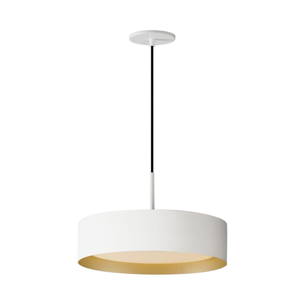 16 Inch Pendant – White/Gold