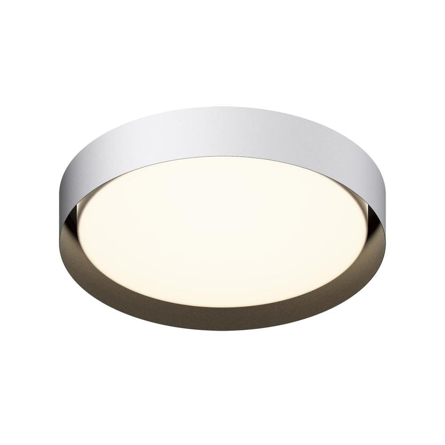 24 Inch Flush Mount – White / Black