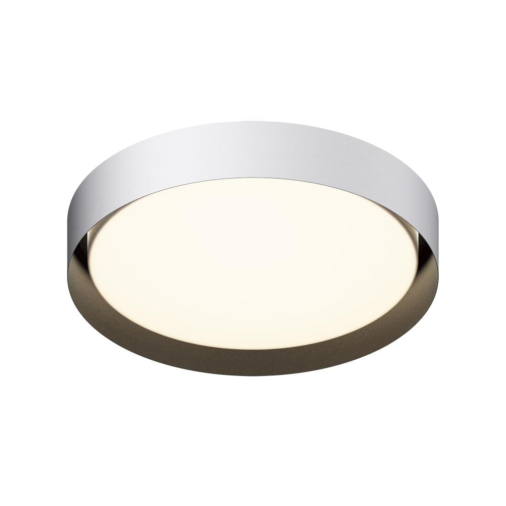 24 Inch Flush Mount – White / Black