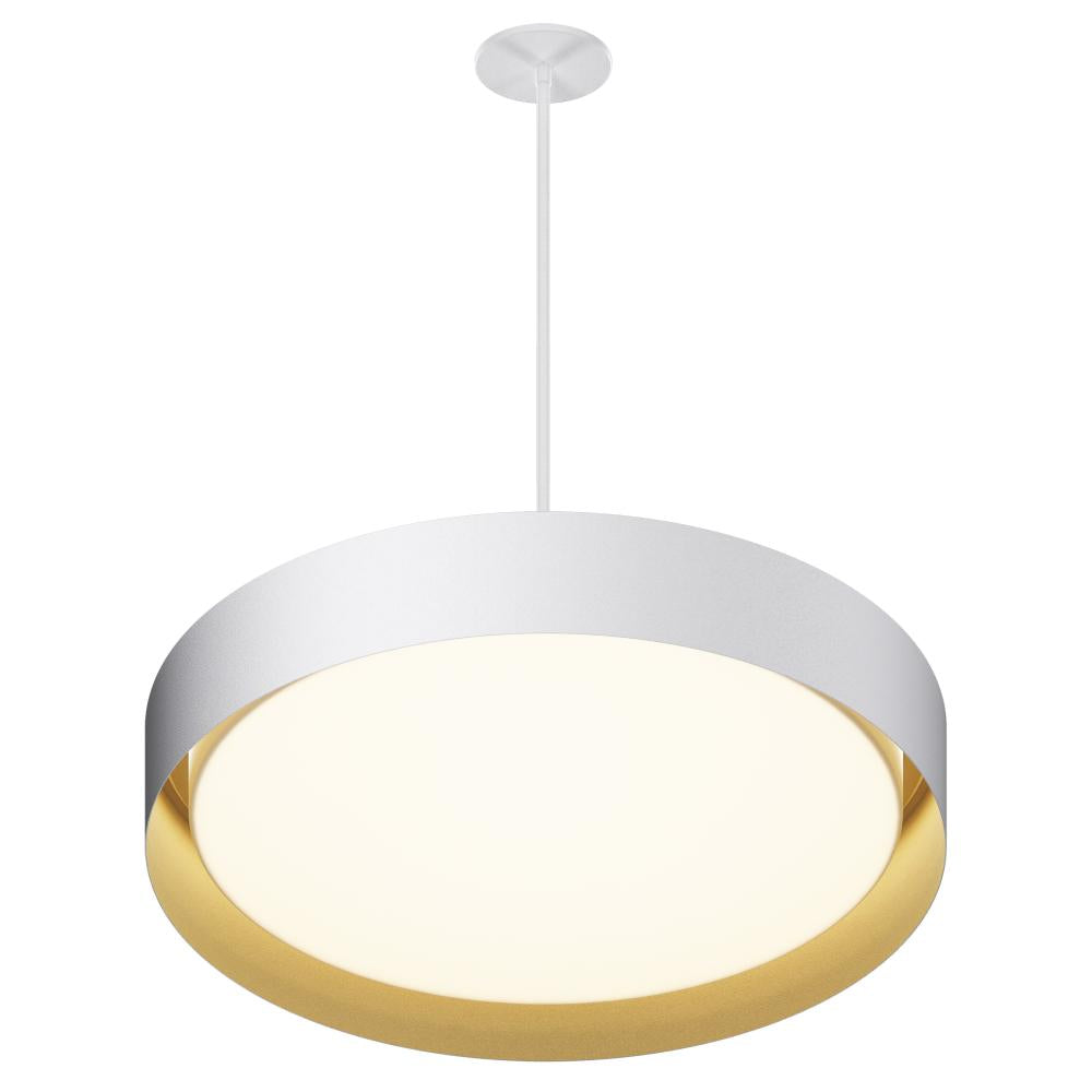 24 Inch Pendant – White/Gold