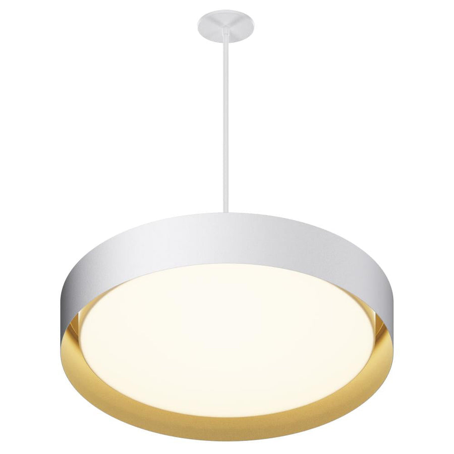 24 Inch Pendant – White/Gold
