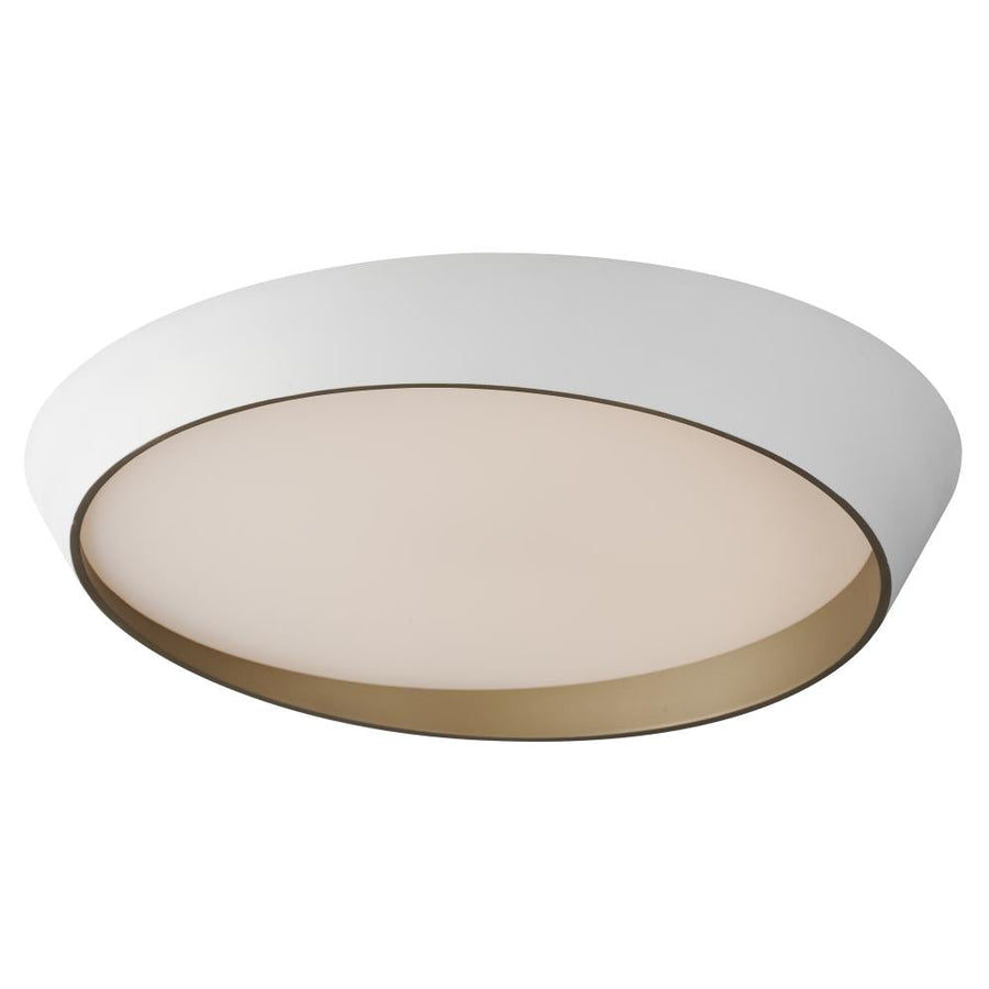 31.5 Inch Flush Mount – White/Gold