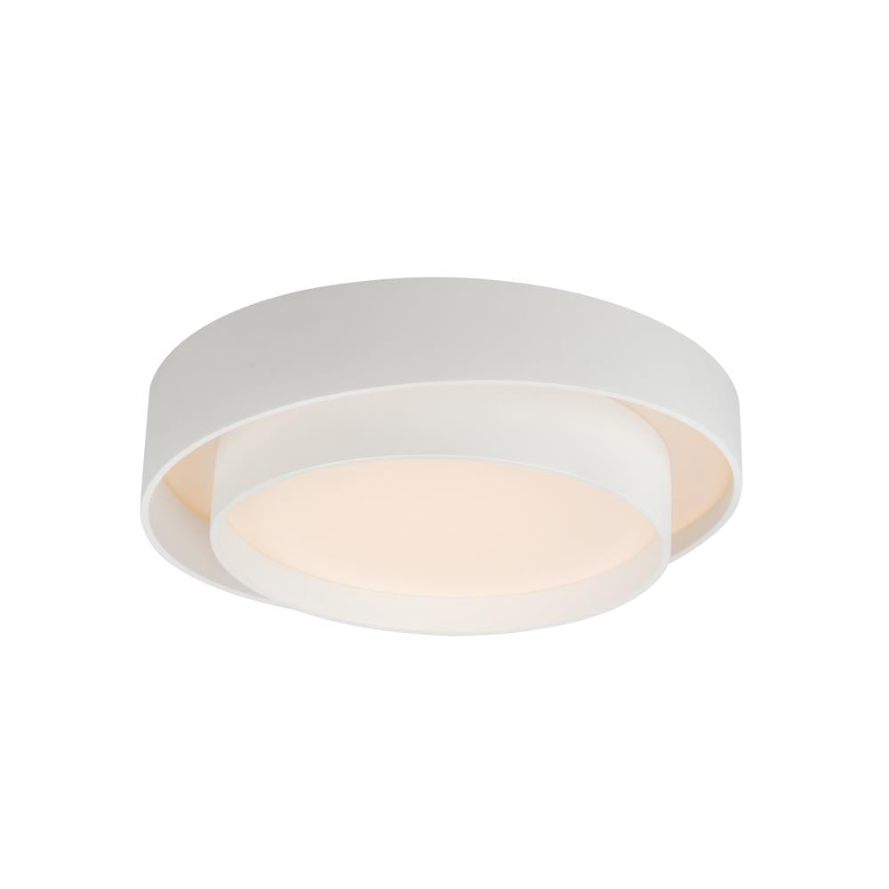 19.75 Inch Flush Mount – White