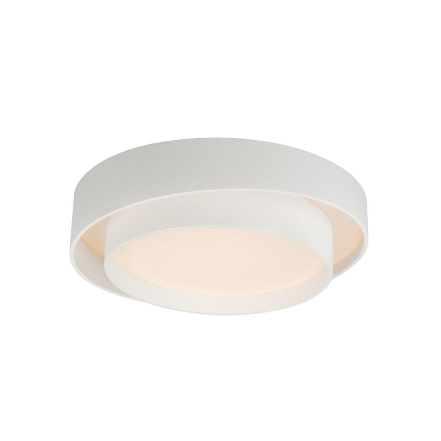 19.75 Inch Flush Mount – White
