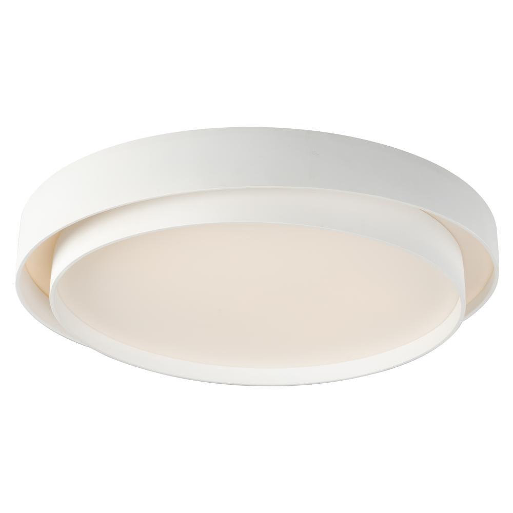 31.5 Inch Flush Mount – White