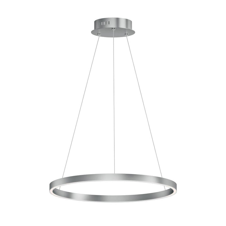 Brushed Aluminum Multi-Light Pendant - Groove 5CCT Collection, Dimmable - ET2 Lighting