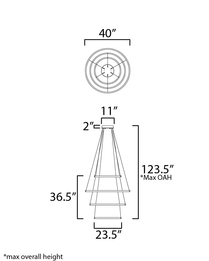 Groove 5CCT 40 Inch Multi – Brushed Aluminum – E52729-AL