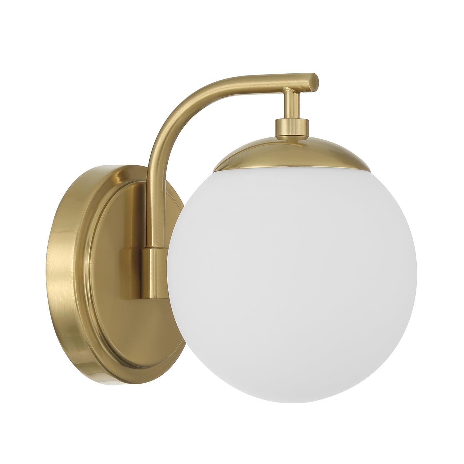 Crystorama Maverick ED0121001VG – 6 Inch – 1 Light – Bath Vanity Light – Vibrant Gold – Damp Rated