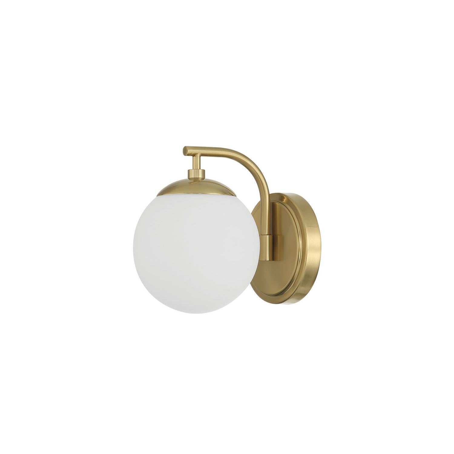 Crystorama Maverick ED0121001VG – 6 Inch – 1 Light – Bath Vanity Light – Vibrant Gold – Damp Rated