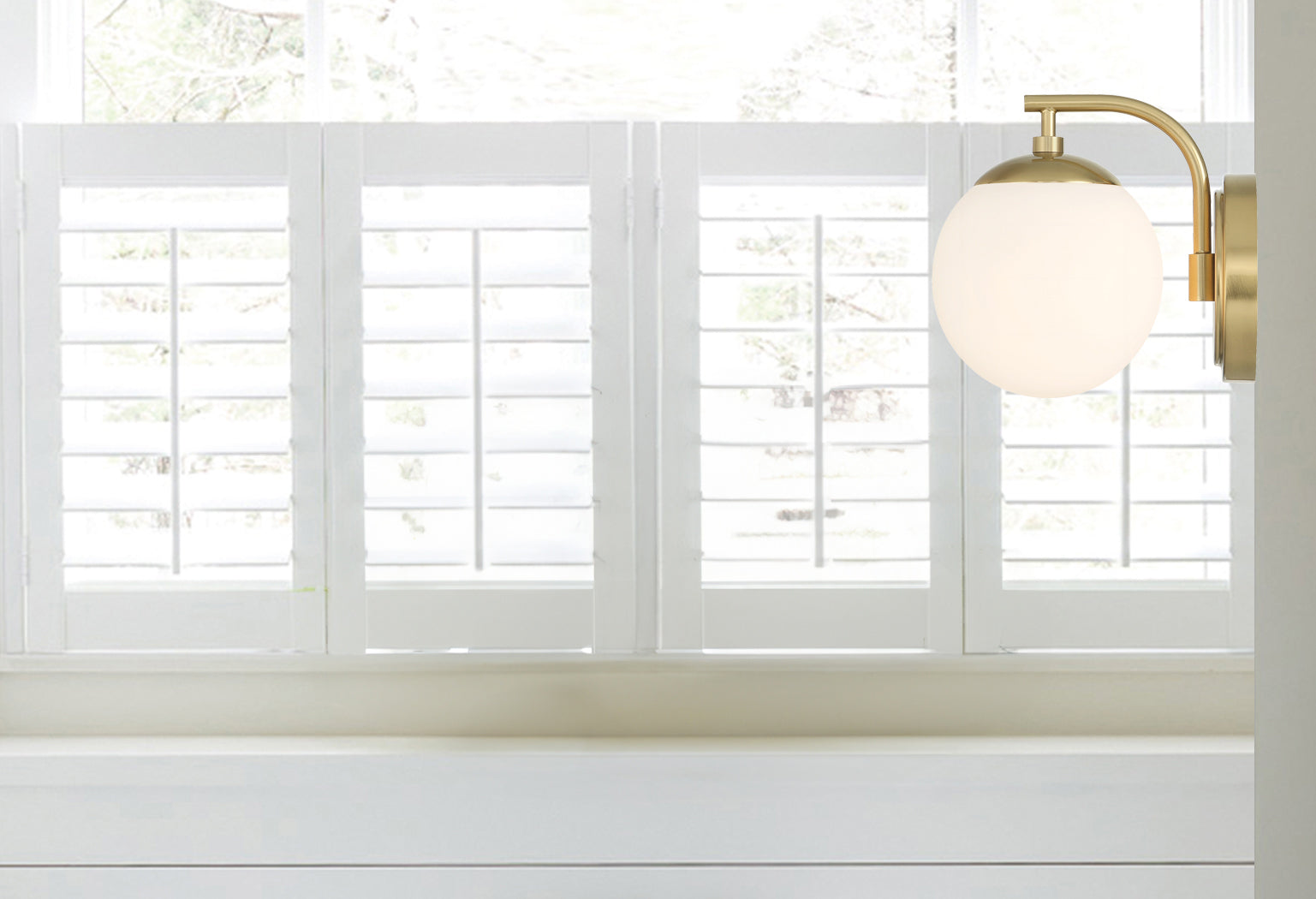 Crystorama Maverick ED0121001VG – 6 Inch – 1 Light – Bath Vanity Light – Vibrant Gold – Damp Rated