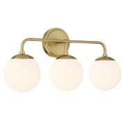 Crystorama Maverick ED0121003VG – 23 Inch – 3 Light – Bath Vanity Light – Vibrant Gold – Damp Rated