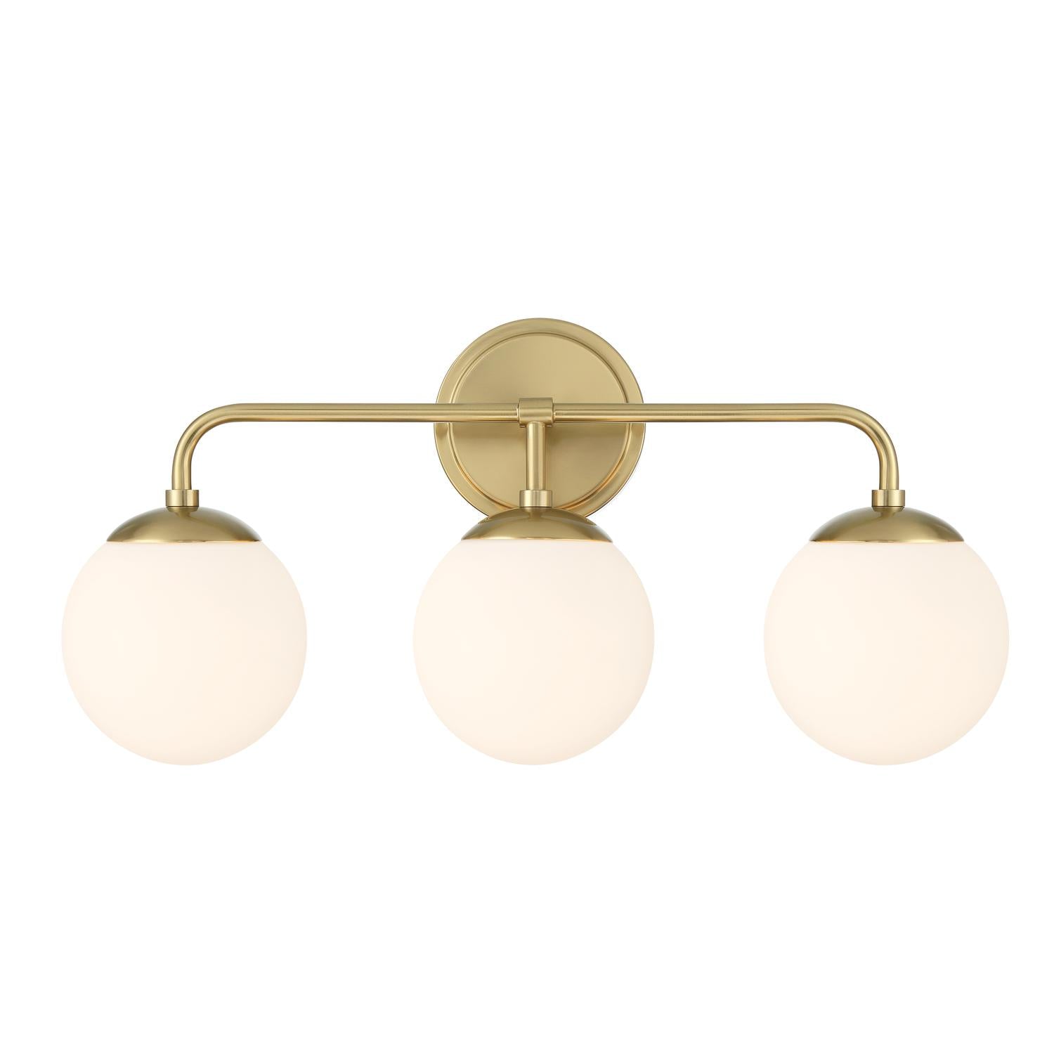 Crystorama Maverick ED0121003VG – 23 Inch – 3 Light – Bath Vanity Light – Vibrant Gold – Damp Rated