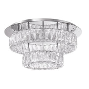 Crystorama Kinsley ED3552001CH – 20 Inch – Semi Flush Mount Light – Polished Chrome – Dry Rated
