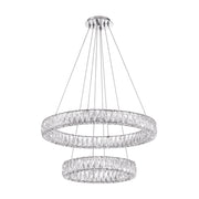 Crystorama Kinsley ED3562801CH – 28 Inch – Chandelier – Polished Chrome – Dry Rated