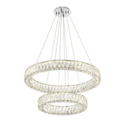 Crystorama Kinsley ED3562801CH – 28 Inch – Chandelier – Polished Chrome – Dry Rated