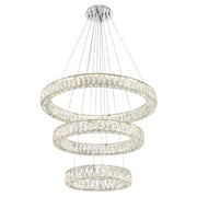 Crystorama Kinsley ED3563201CH – 32 Inch – Chandelier – Polished Chrome – Dry Rated