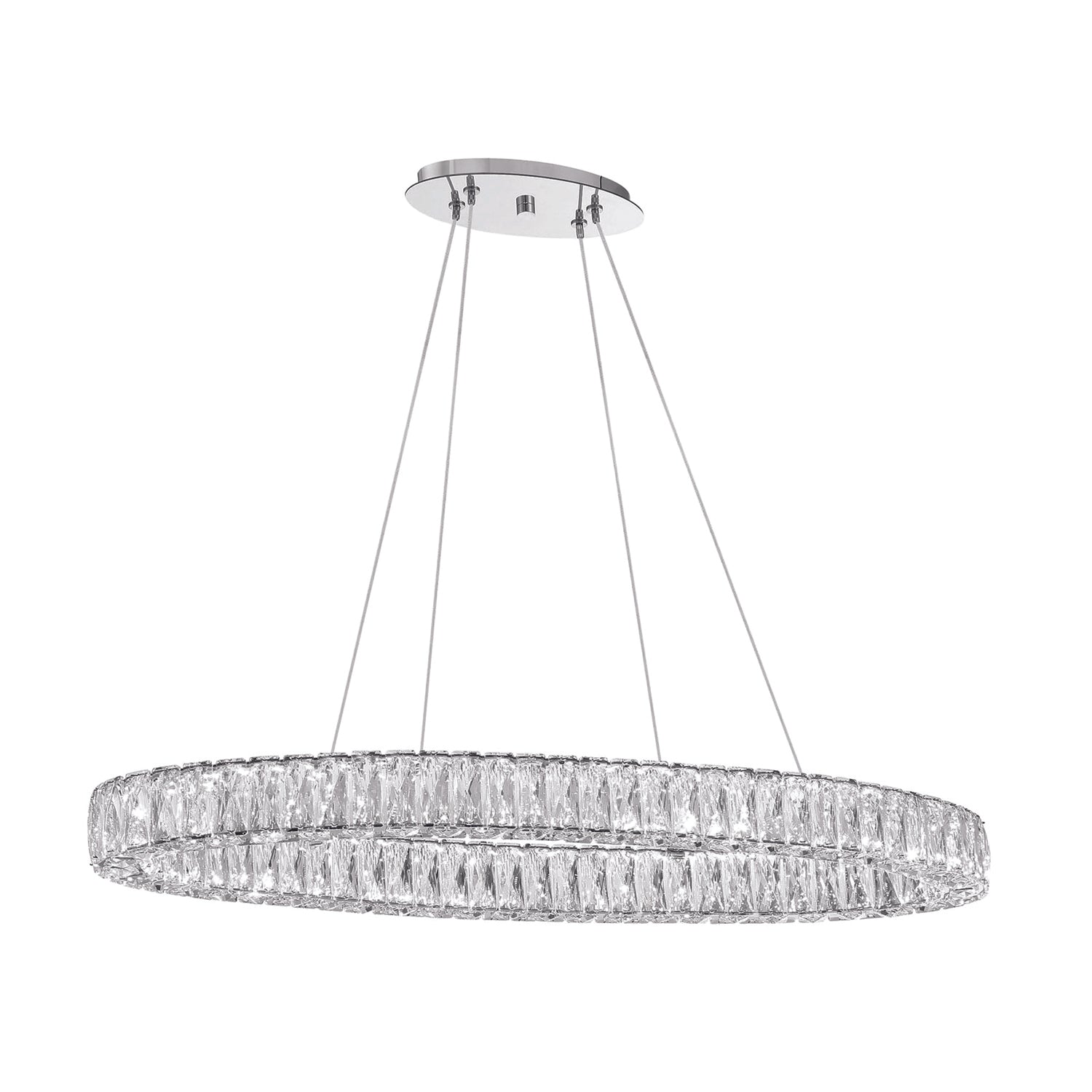 Crystorama Kinsley ED3563901CH – 39 Inch – Chandelier – Polished Chrome – Dry Rated
