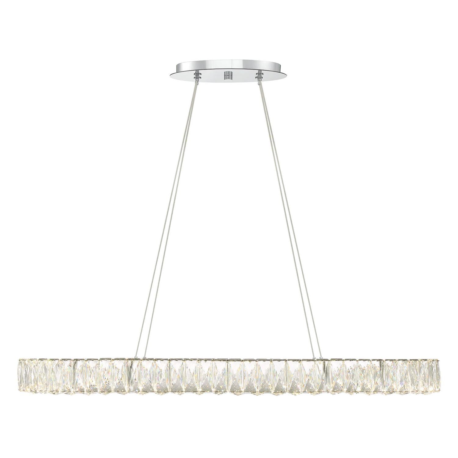 Crystorama Kinsley ED3563901CH – 39 Inch – Chandelier – Polished Chrome – Dry Rated