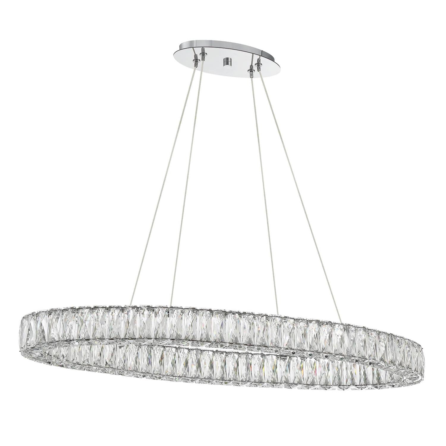 Crystorama Kinsley ED3563901CH – 39 Inch – Chandelier – Polished Chrome – Dry Rated