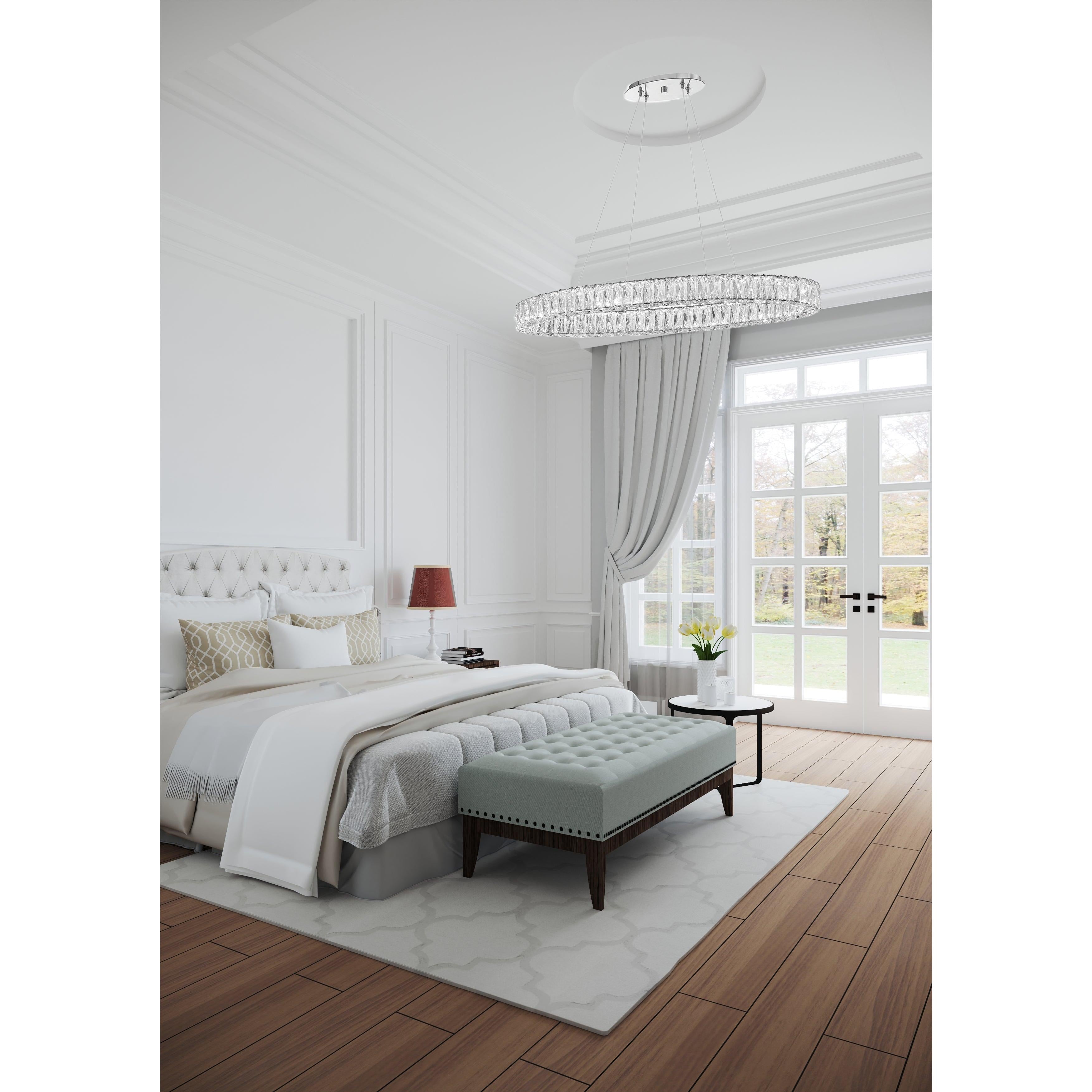 Crystorama Kinsley ED3563901CH – 39 Inch – Chandelier – Polished Chrome – Dry Rated