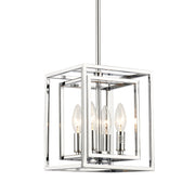 Crystorama Kai ED884124CH – 8 Inch – 4 Light – Pendant Light – Polished Chrome – Dry Rated