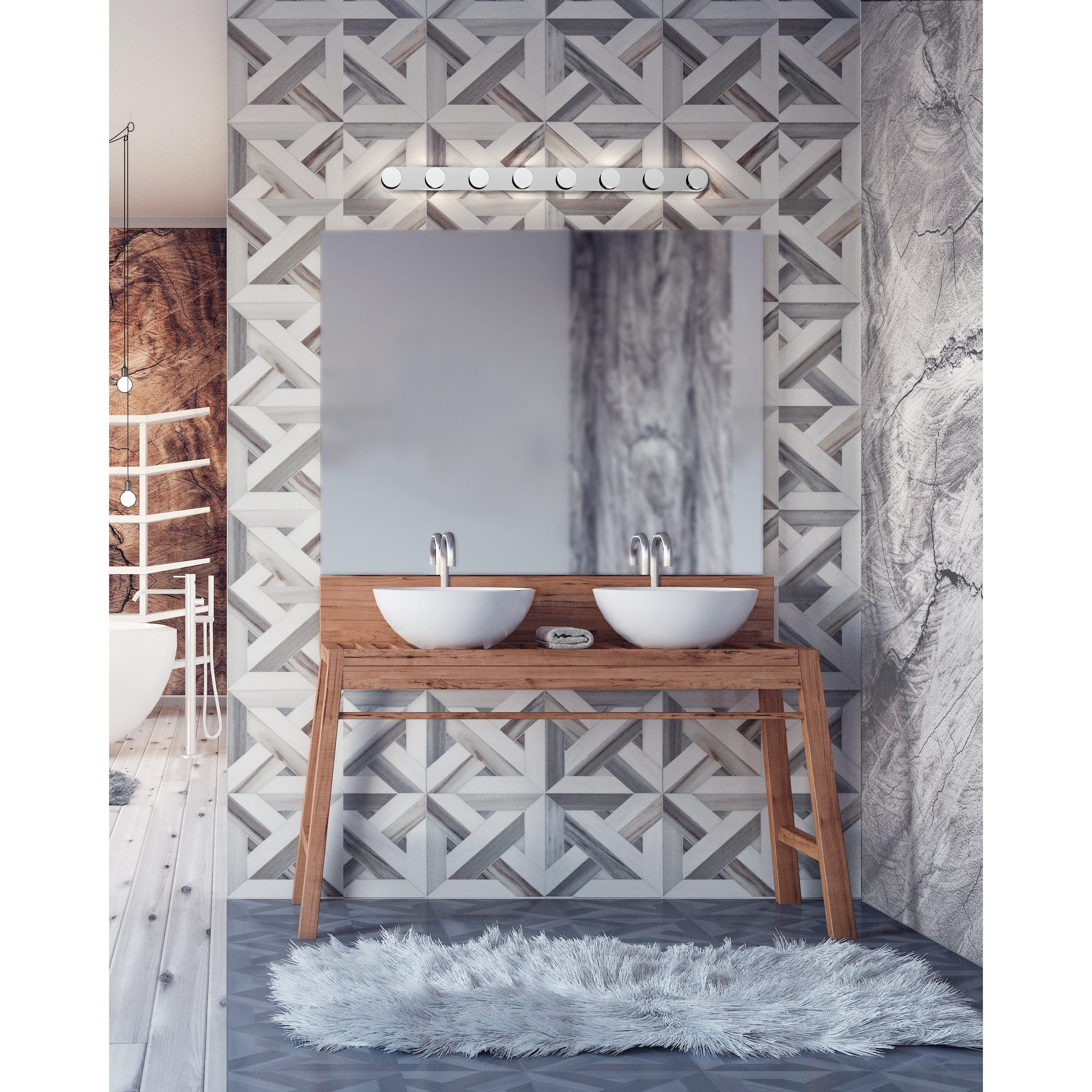 Edna 36-in Chrome LED Vanity