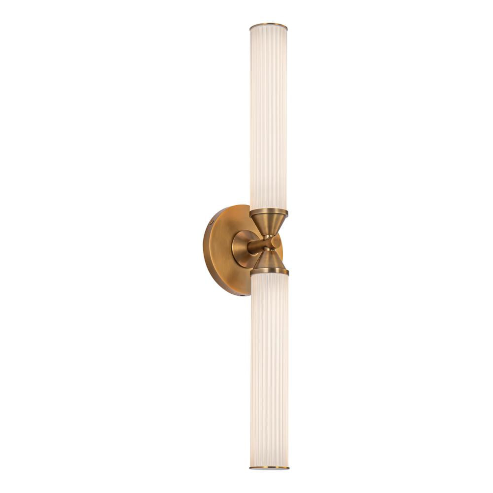 Alora Lighting EDWIN WV348222VBFR Bathroom Fixture - Vintage Brass