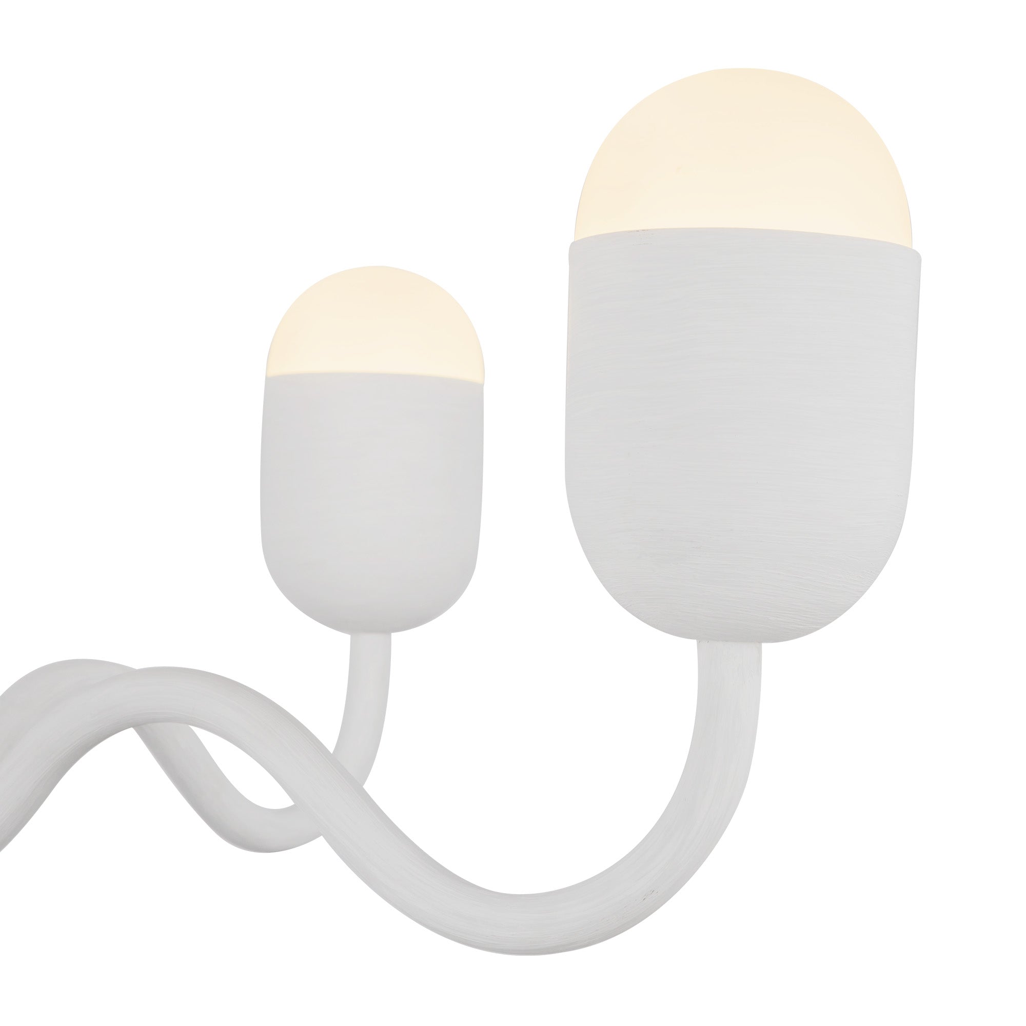 Effie 27-in Antique White/Opal Glass Socket Chandelier