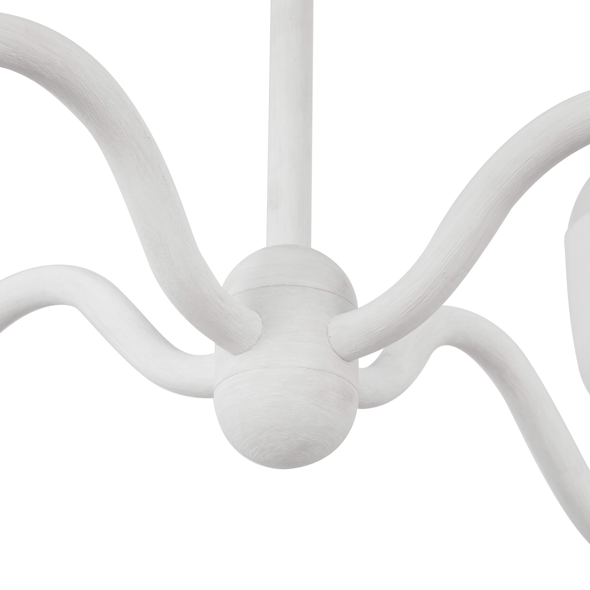 Effie 27-in Antique White/Opal Glass Socket Chandelier