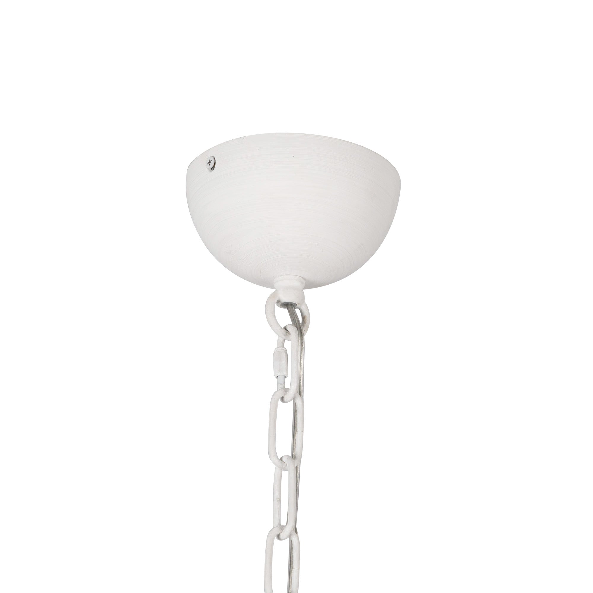 Effie 39-in Antique White/Opal Glass Socket Chandelier