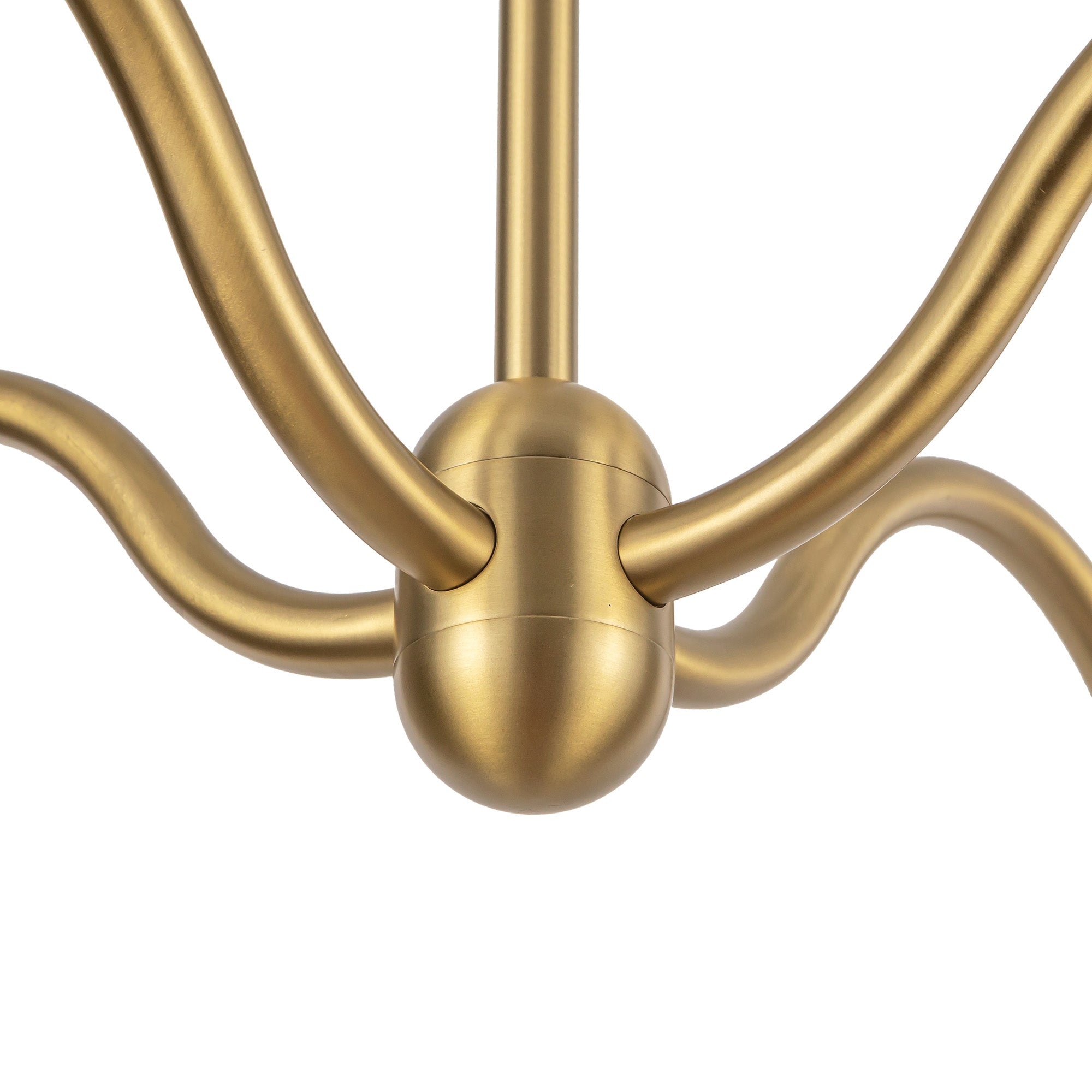 Effie 39-in Brushed Gold/Opal Glass Socket Chandelier