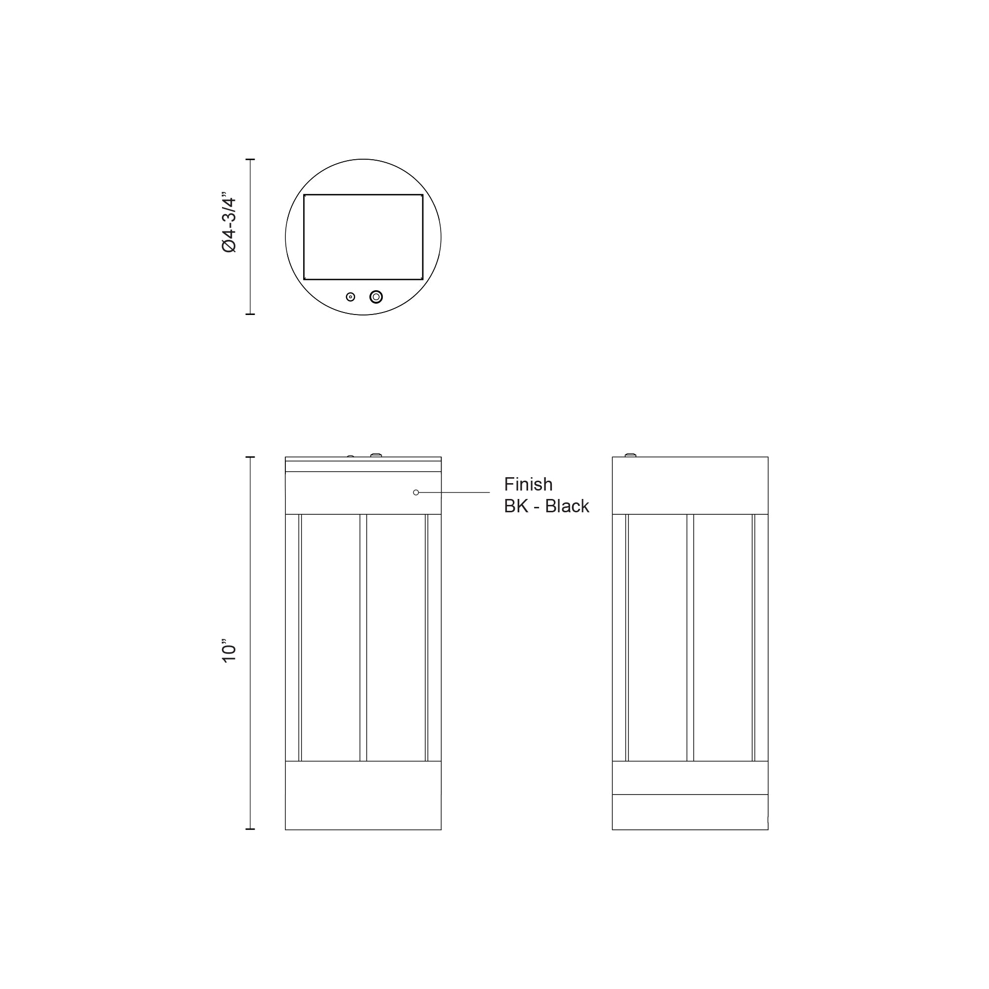 Suara Solar Rechargeable Portable Exterior LED Table Lamp - 10-in Black