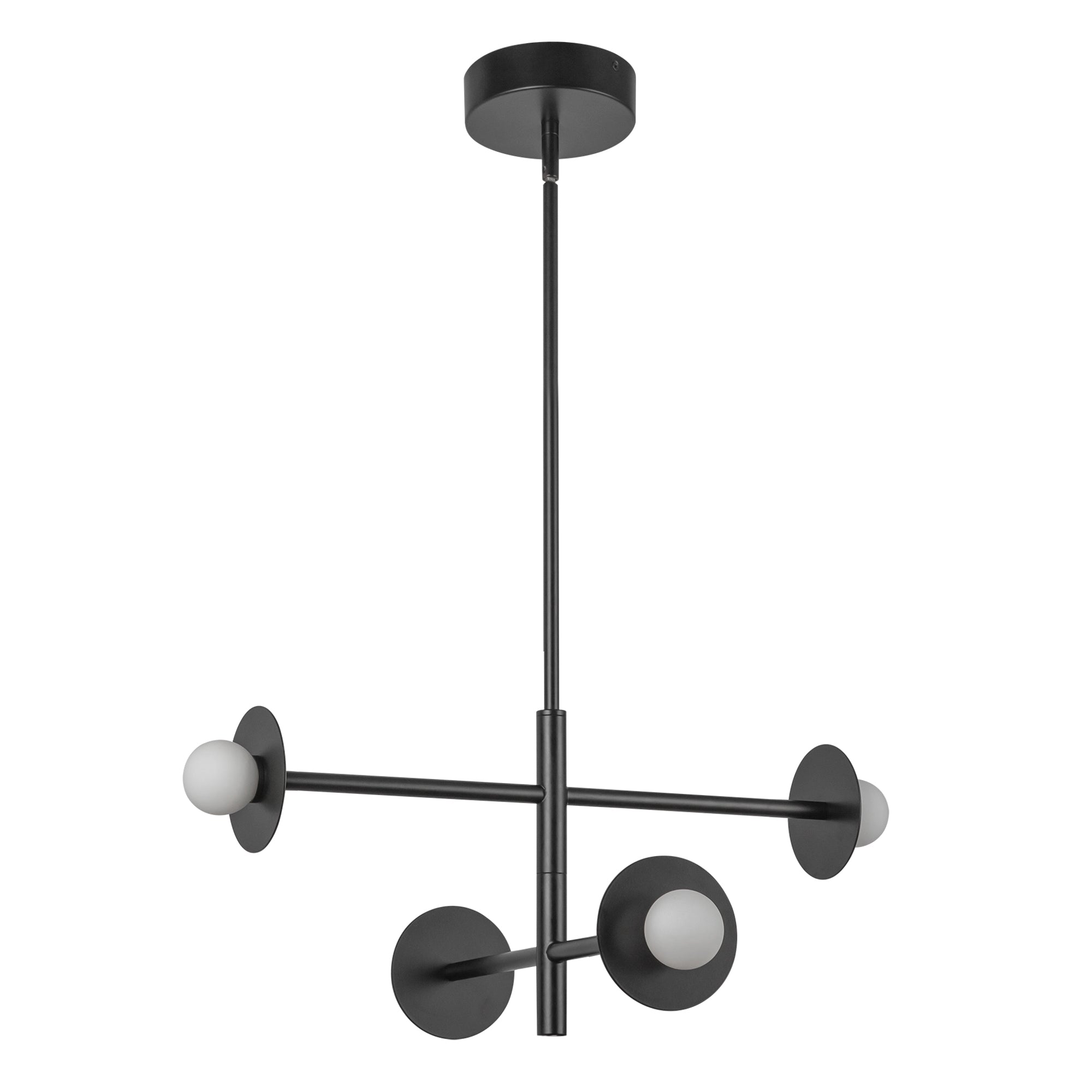 Kuzco Lighting CH15504-BK-UNV Elixir 22-in Black LED Chandelier
