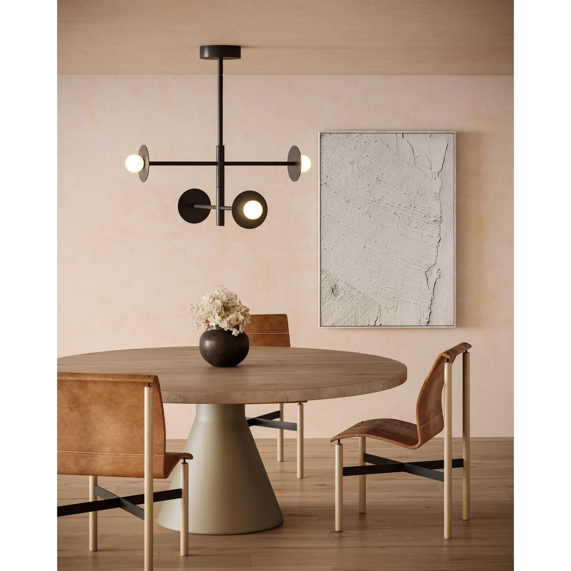 Elixir 22-in Black LED Chandelier