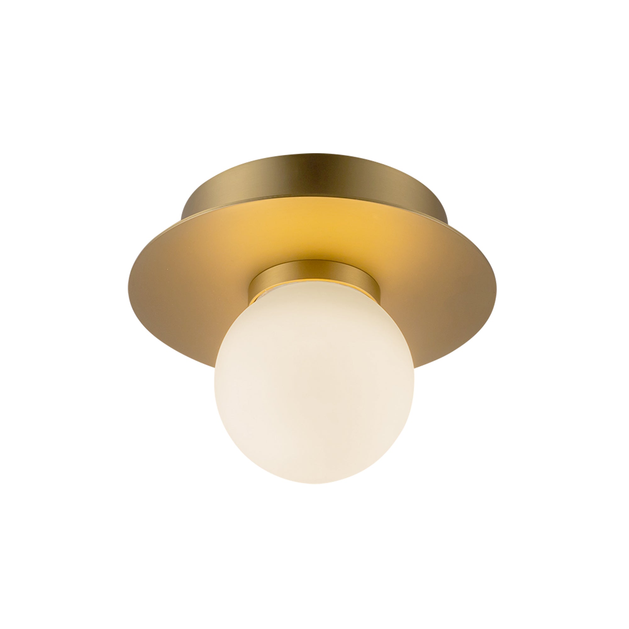 Elixir 6-in Brushed Gold LED Flush Mount