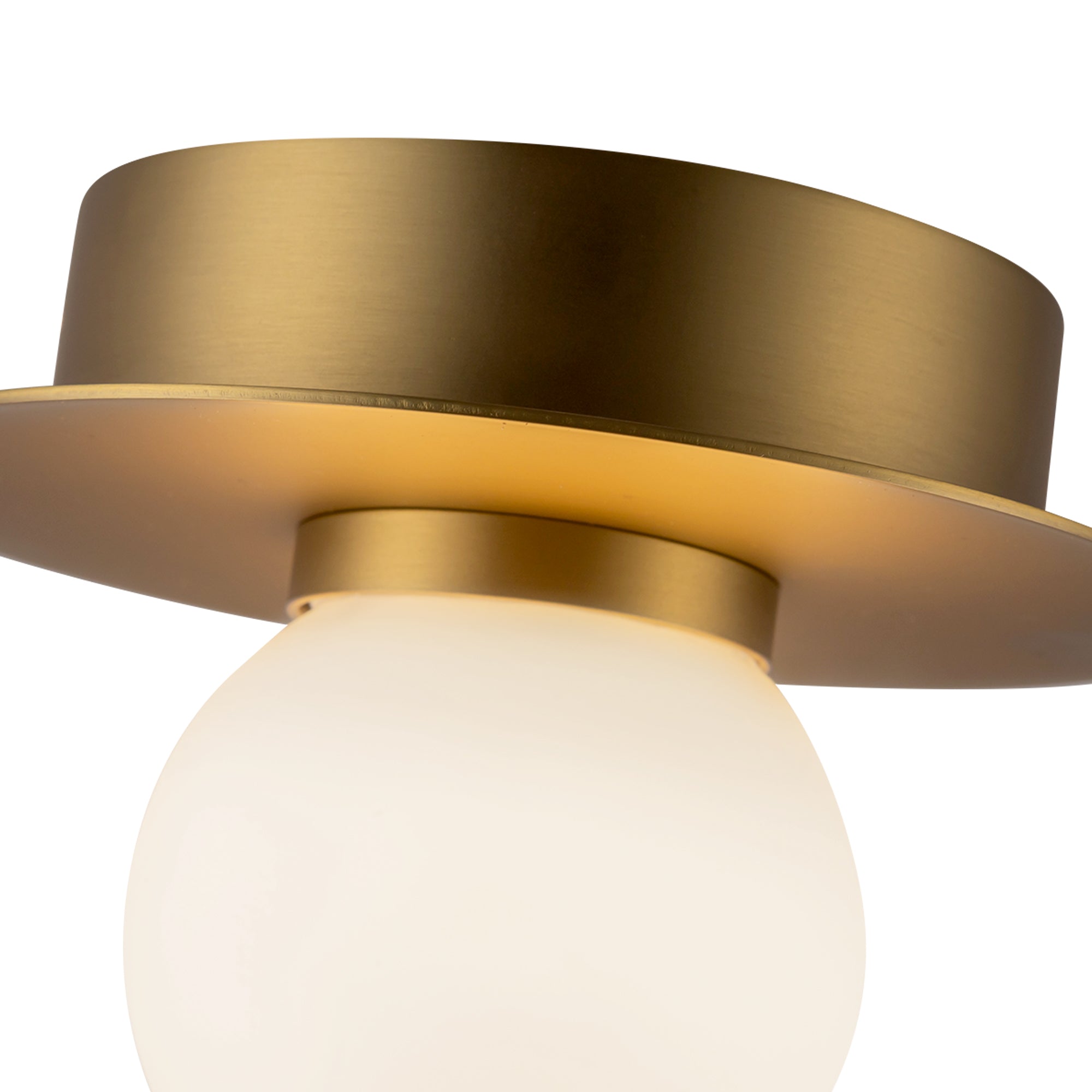 Elixir 6-in Brushed Gold LED Flush Mount
