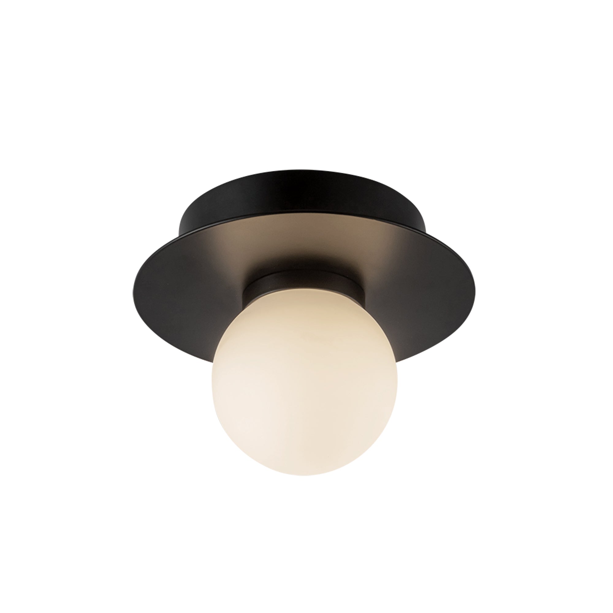 Elixir 6-in Black LED Flush Mount
