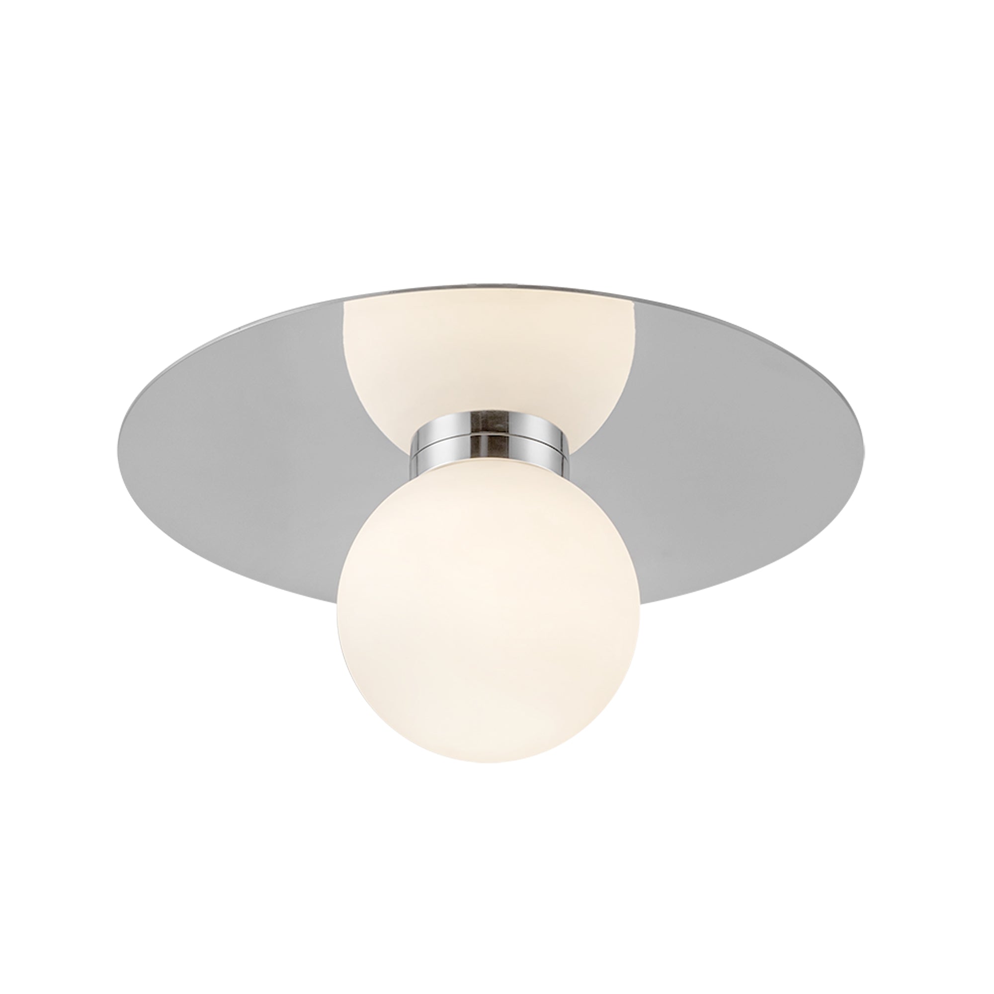 Elixir 10-in Chrome LED Flush Mount