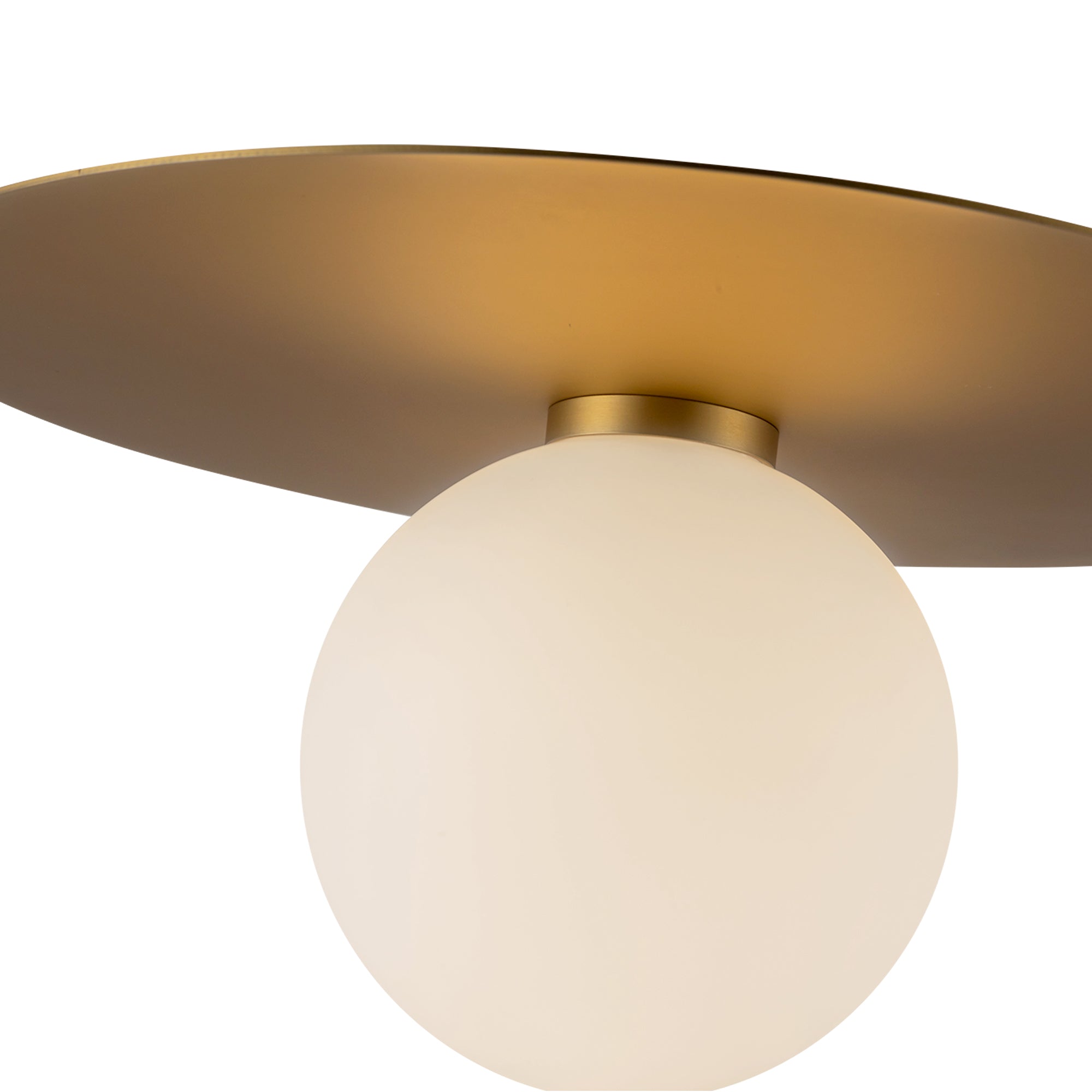 Elixir 14-in Brushed Gold LED Flush Mount