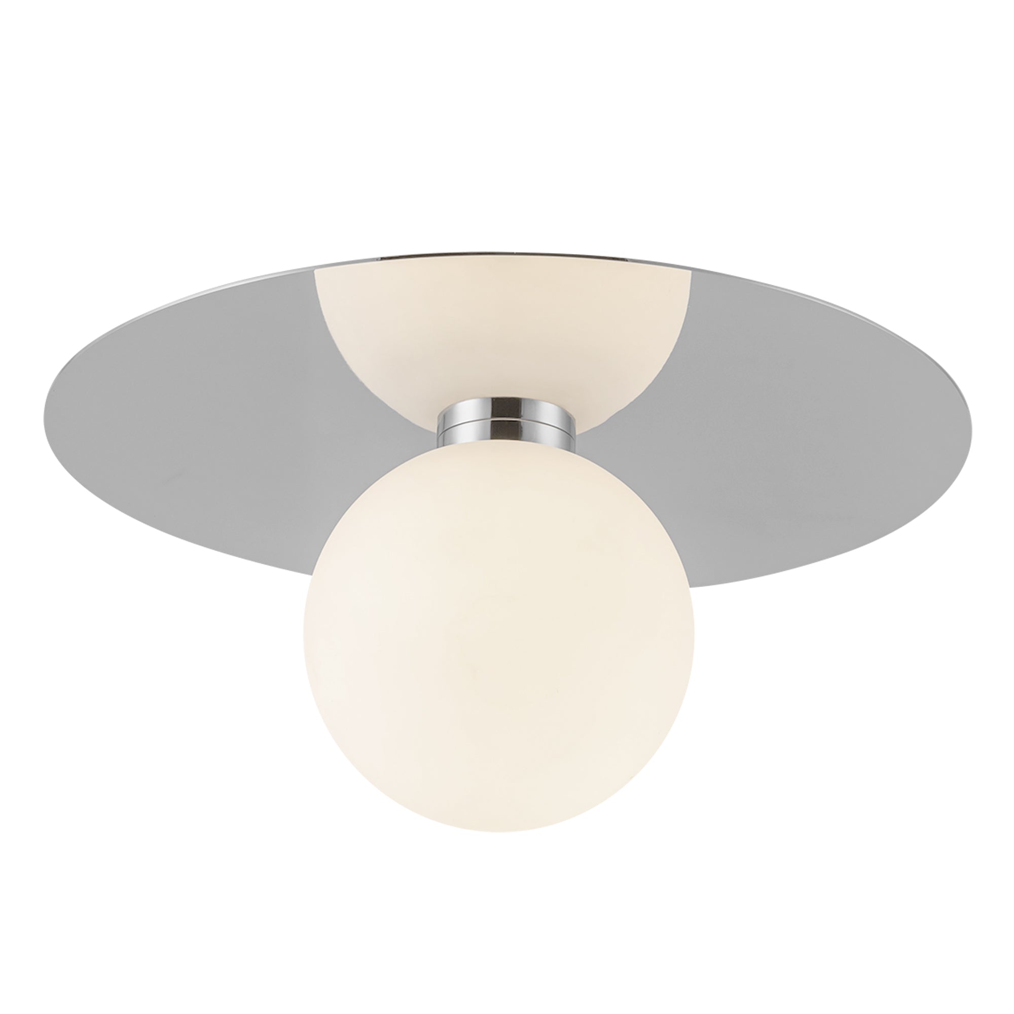 Elixir 14-in Chrome LED Flush Mount
