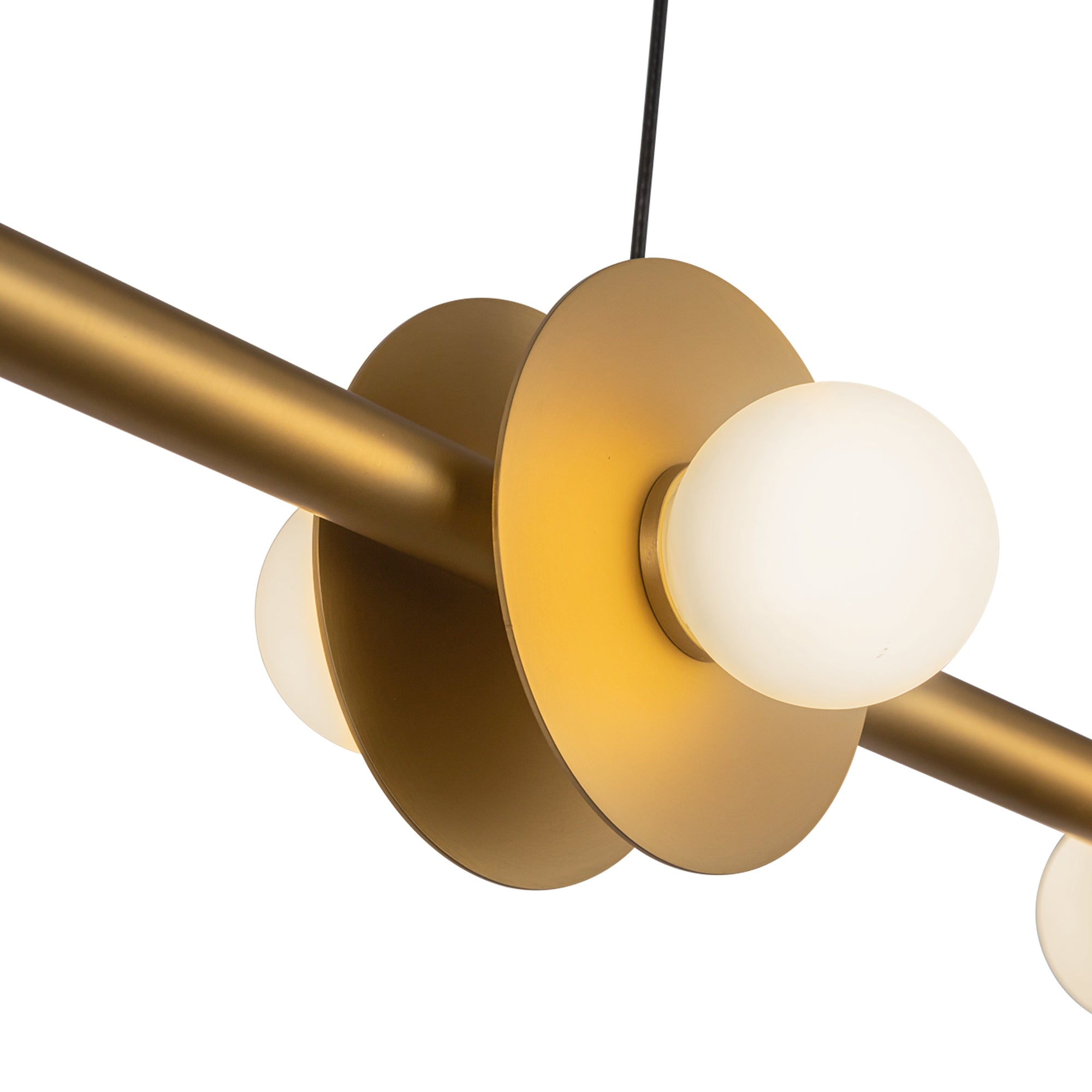 Elixir 48-in Brushed Gold LED Linear Pendant