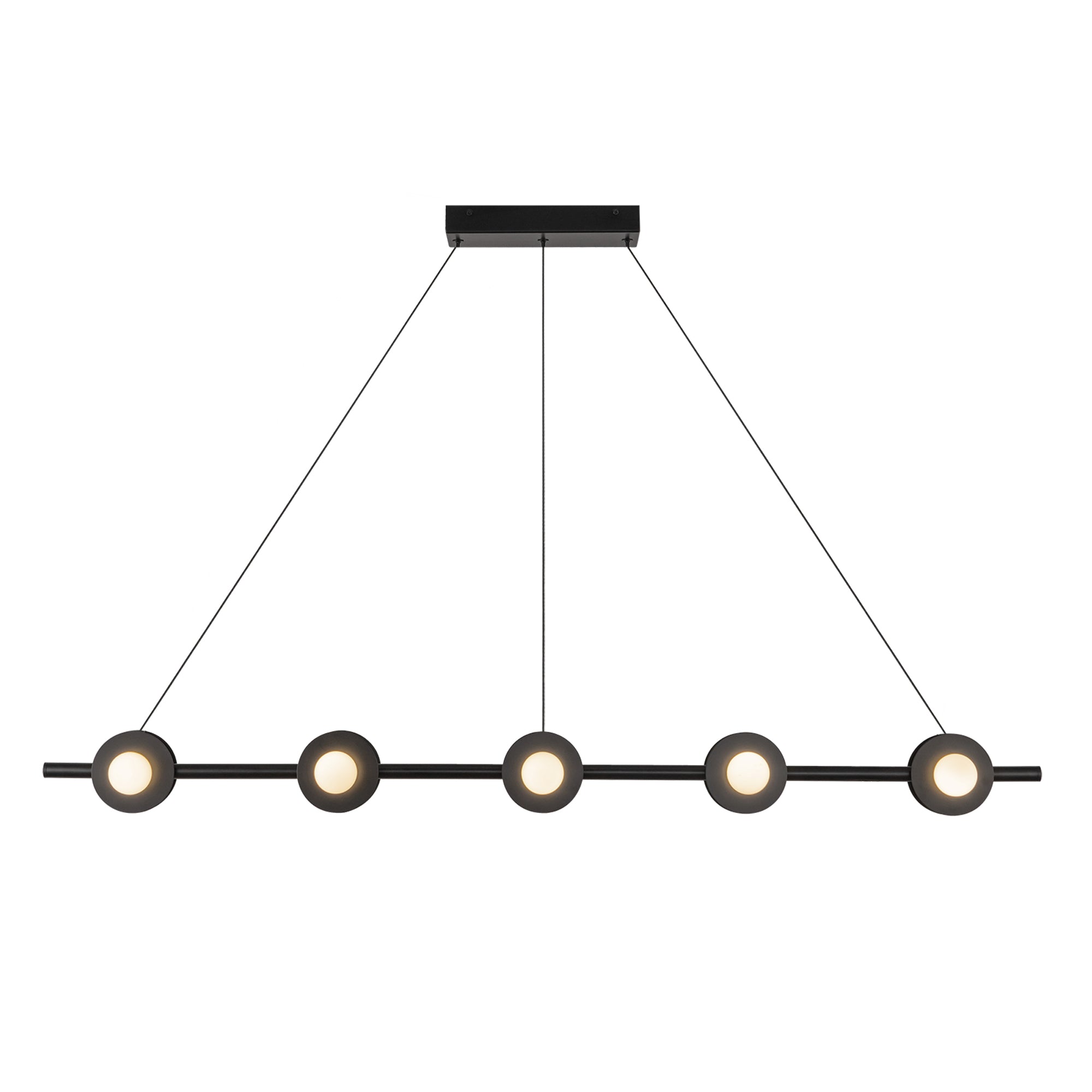 Elixir 48-in Black LED Linear Pendant