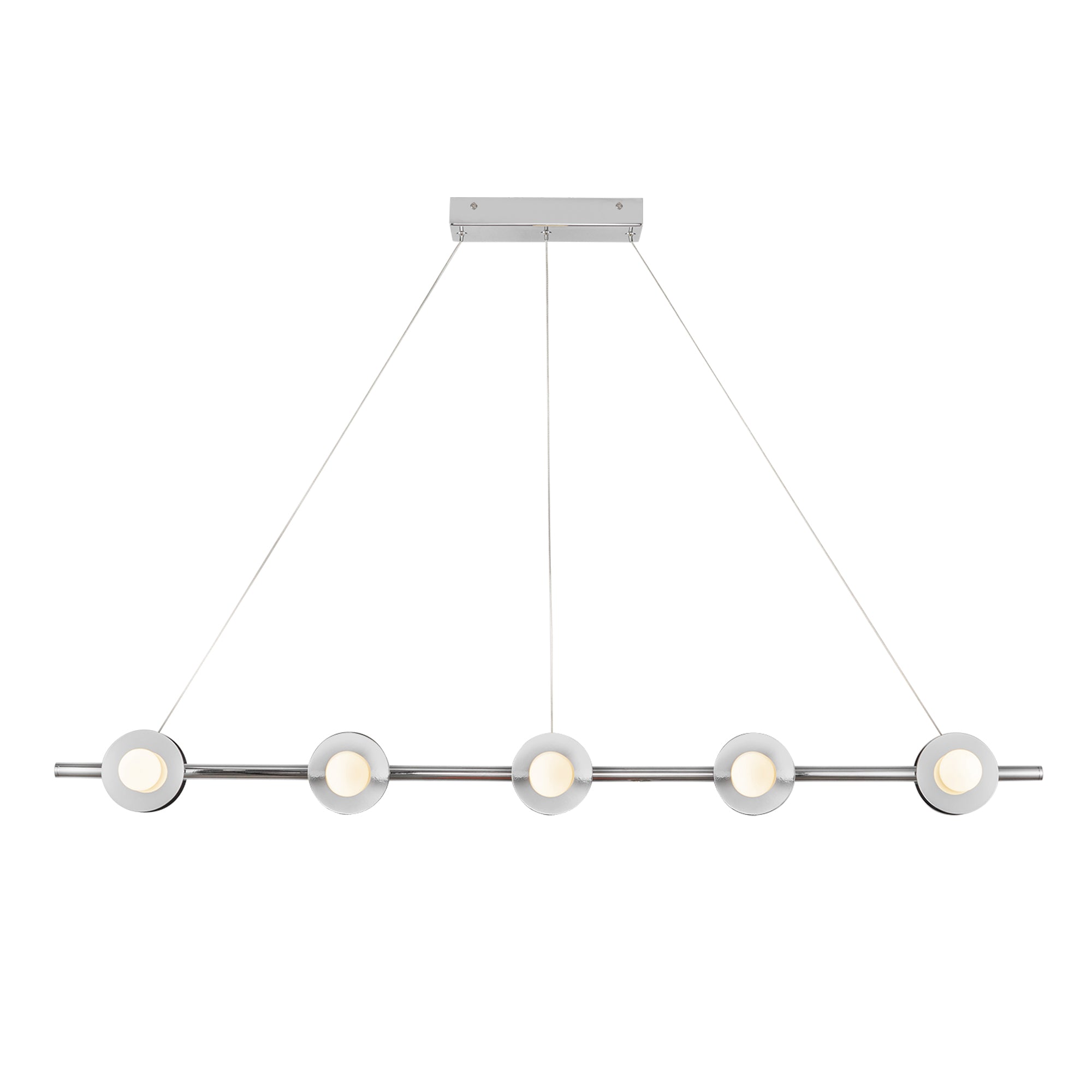 Elixir 48-in Chrome LED Linear Pendant