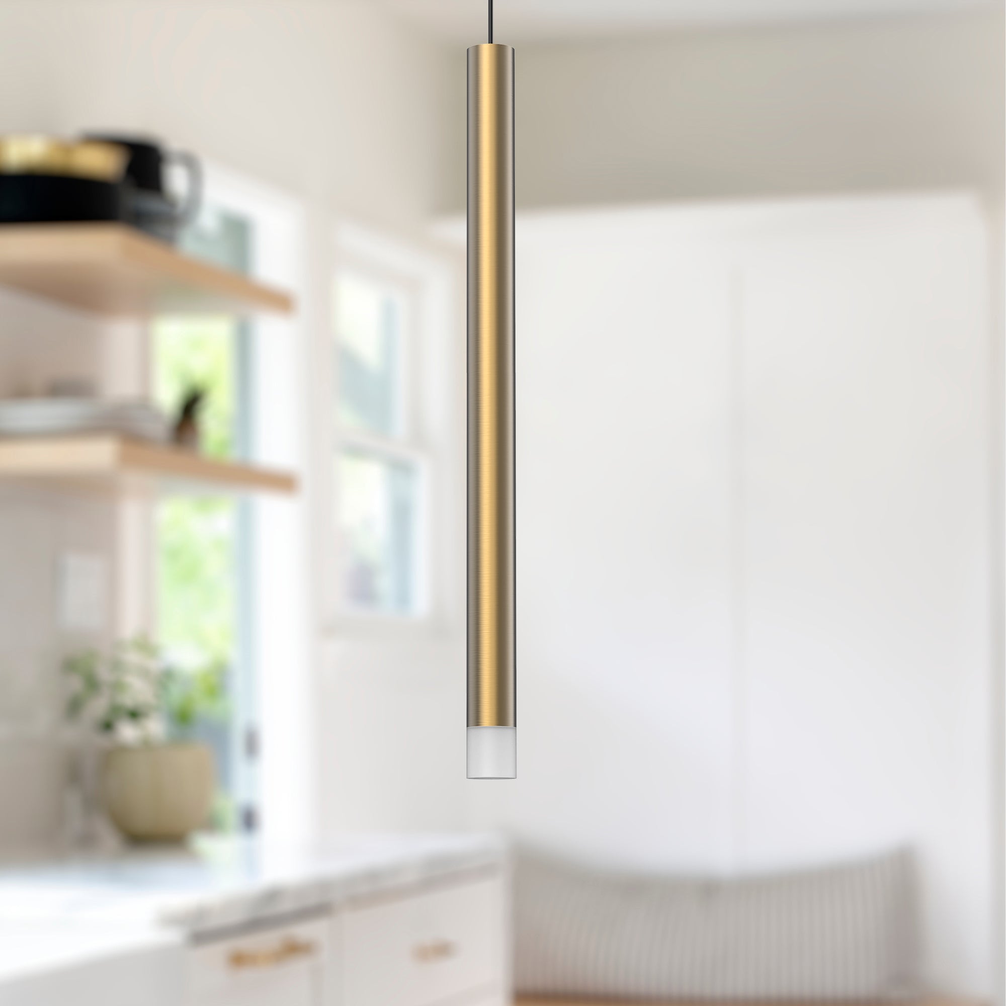 Elixir 15-in Brushed Gold LED Pendant