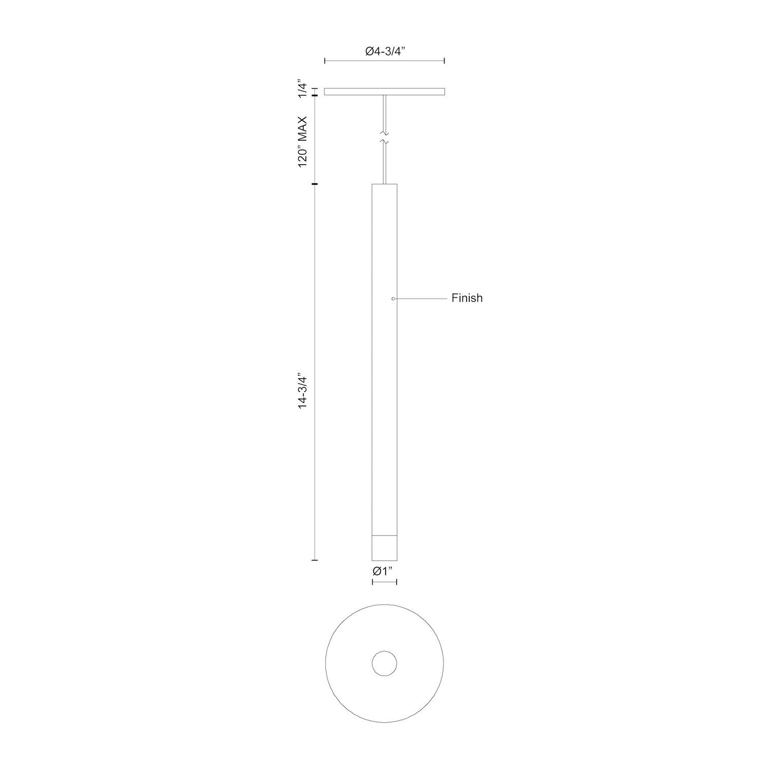 Elixir 15-in Black LED Pendant