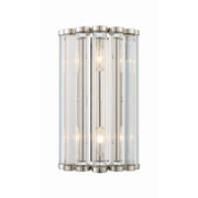 Crystorama Elliot ELL-B3002-PN – 8.25 Inch – 2 Light – Sconce – Polished Nickel – Dry Rated