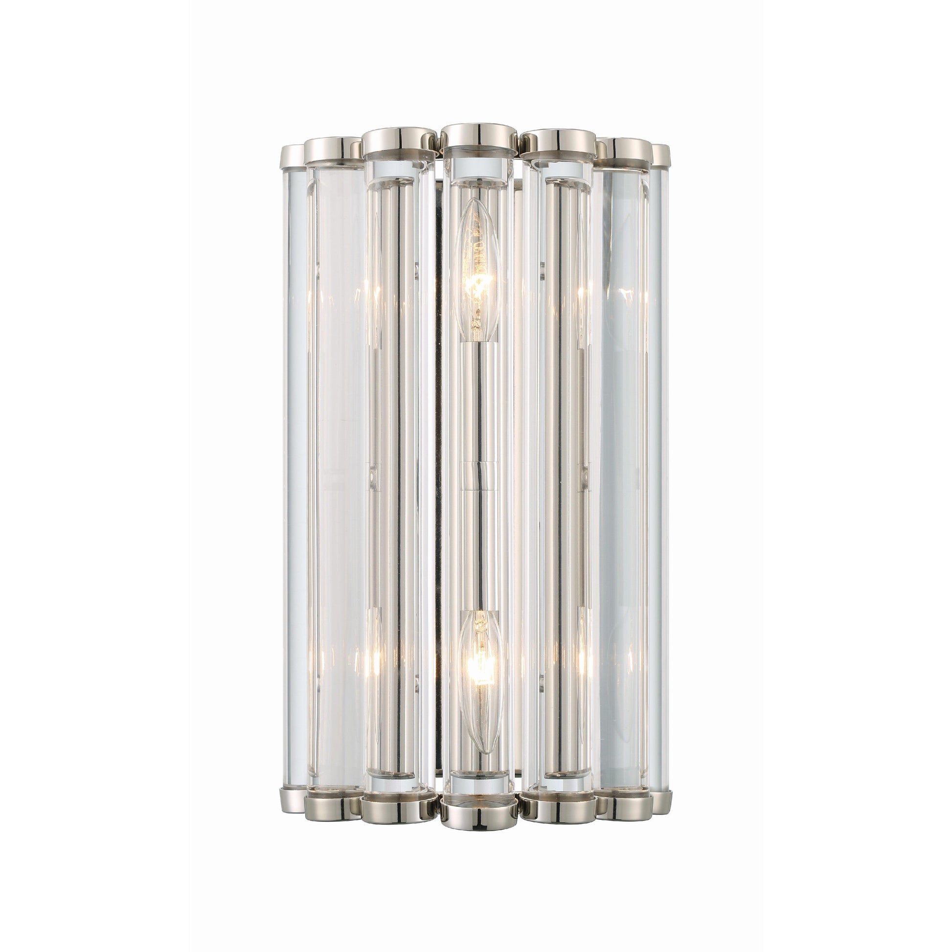 Crystorama Elliot ELL-B3002-PN – 8.25 Inch – 2 Light – Sconce – Polished Nickel – Dry Rated