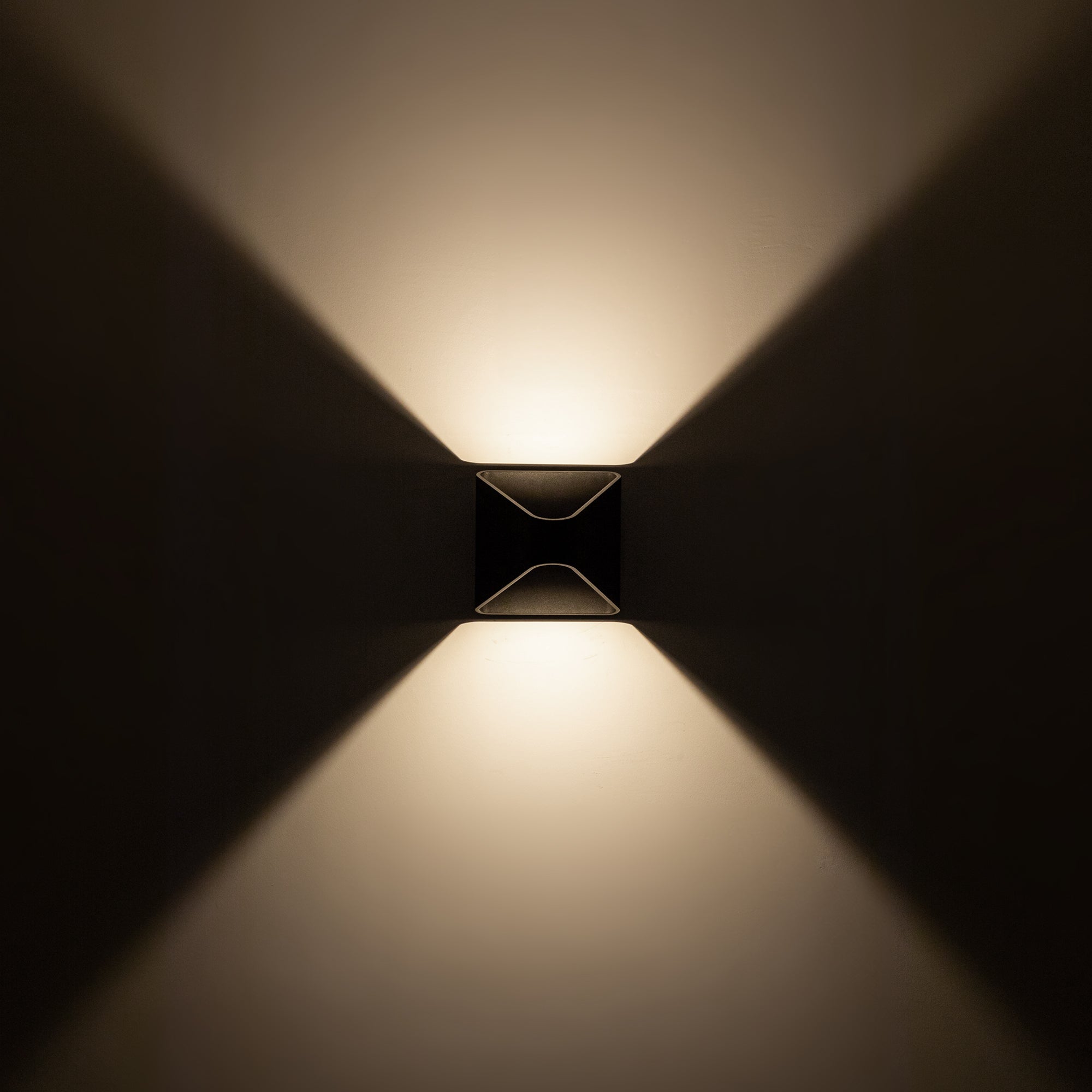 Ellis 6-in Black LED Exterior Wall Sconce